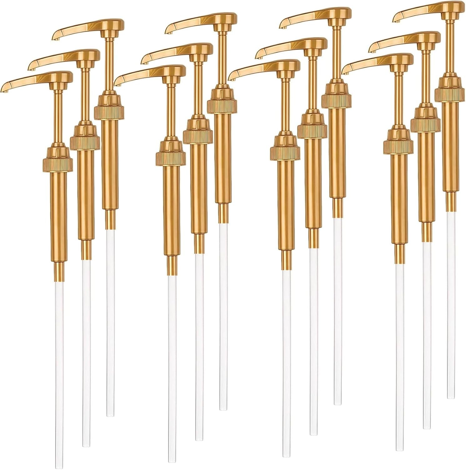 12PCS Syrup Pump Suitable for 750Ml Bottles，Coffee Syrup Dispenser Pump，Flavor Syrup Pump (12)