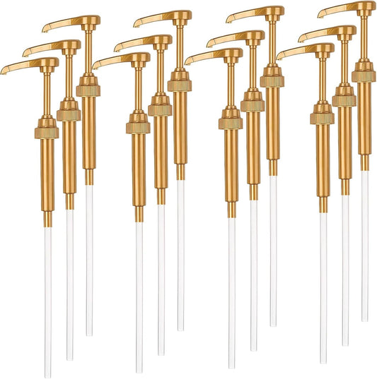 12PCS Syrup Pump Suitable for 750Ml Bottles，Coffee Syrup Dispenser Pump，Flavor Syrup Pump (12)