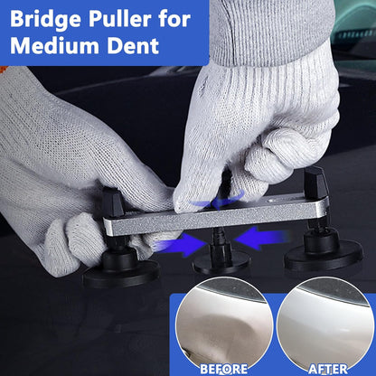 62 Pcs Paintless Dent Repair Kit, Car Dent Removal Tools with 100W Glue Gun, Puller, Tabs, Rubber Hammer, Mini Suction Cups - Professional Auto Body Dent Repair Tools for Car Small Dents & Hail Dent