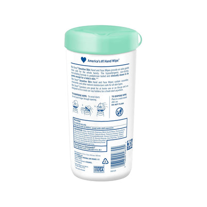 Hand and Face Wipes, Sensitive Skin Wipes | Unscented Wipes, Hand and Face Wipes Sensitive Skin,  Sensitive Skin Wipes, 40 Ct. Canister