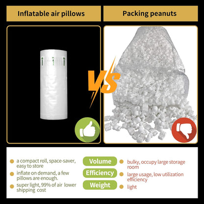 300 Count Air Pillows for Shipping Inflatable Air Bags for Packing, 3.54" X 5.9" Air Pockets for Packaging Moving Supplies Box Filler Purse Shaper Alternative to Packing Peanuts