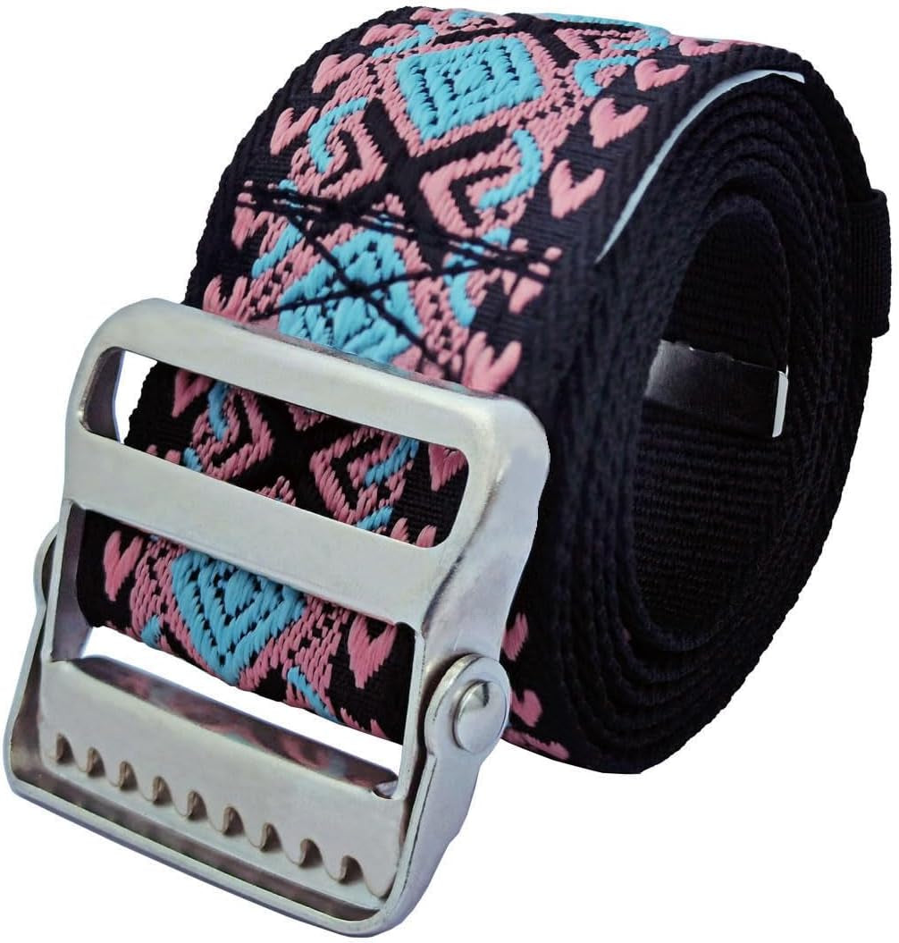 Gait Belt Transfer Belt with 2-Inch Soft and Comfortable Jacquard Webbing for Caregivers, Seniors, Elderly, Etc. (60 Inch, Color5)