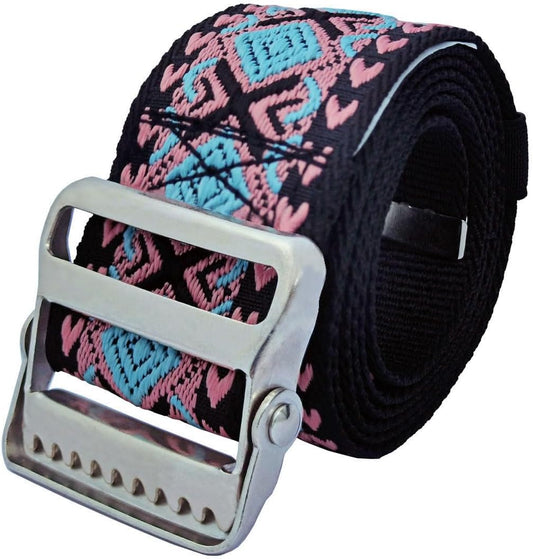 Gait Belt Transfer Belt with 2-Inch Soft and Comfortable Jacquard Webbing for Caregivers, Seniors, Elderly, Etc. (60 Inch, Color5)