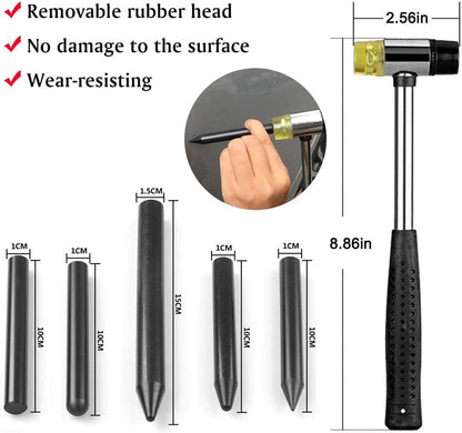Auto Body Dent Repair Kit, Car Dent Puller with Golden Dent Puller for Car Body Hail Dent Removal Dent Remover Automobile Body Repair