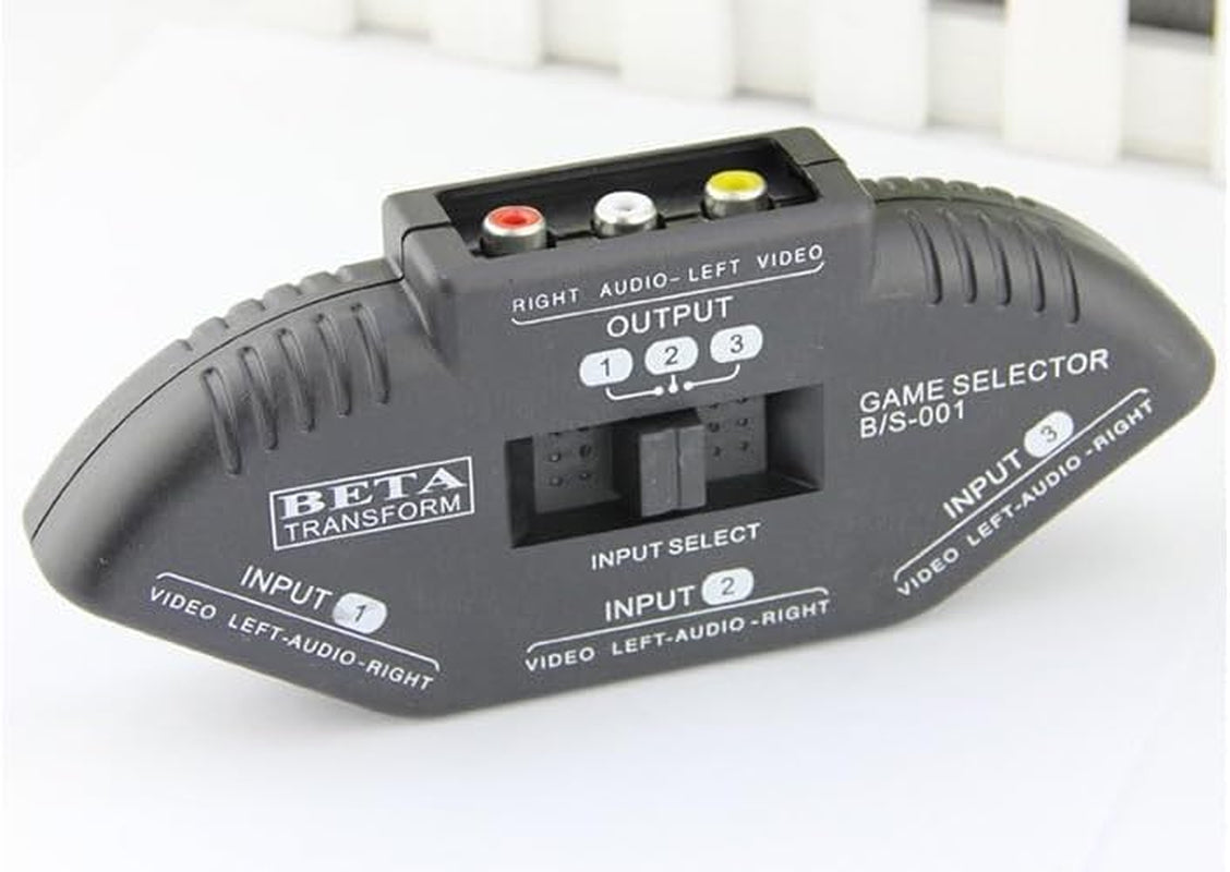 AV SWITCHER AV Switch 3 Way Outlets Converter Port Splitter RCA Audio Video AV Switch Box Game Selector (3 in 1 Out) for TV