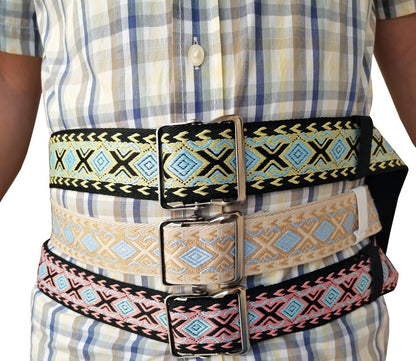 Gait Belt Transfer Belt with 2-Inch Soft and Comfortable Jacquard Webbing for Caregivers, Seniors, Elderly, Etc. (60 Inch, Color5)