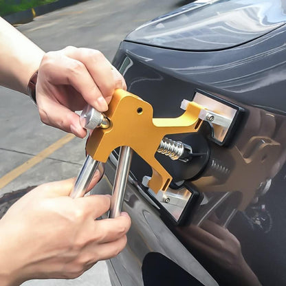 Auto Body Dent Puller Kit, Paintless Dent Repair Tool Adjustable Car Dent Remover Kit with Rubber Hammer and Metal Tap down Pen for Auto Hail Damage Repair & Other Metal Surface 39PCS