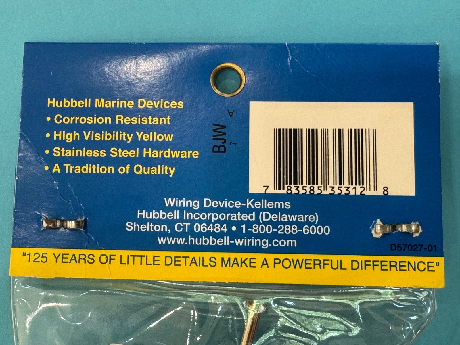 Hubbell Wiring Systems HBL328DCP Locking Plug, 30A, 28 VDC, Yellow