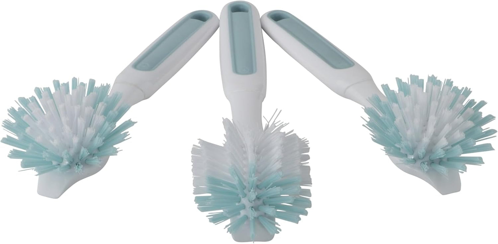 3-Piece Bpa-Free Kitchen Dish Brush Set, Teal, Set of Three All-Purpose Cleaning Brushes Remove Baked-On Grease and Residue with Durable Bristles., Sea Green, 72117