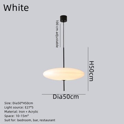 2065 Acrylic Pendant Light Hanging UFO Lamp - Querencian