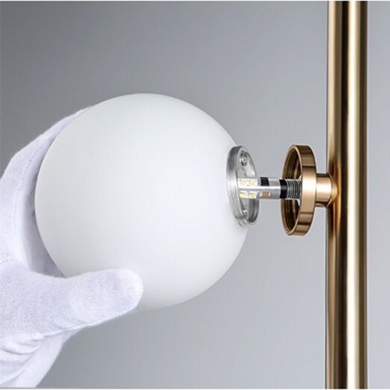 9 Magic Beans Glass Ball Standing Lamp - Querencian