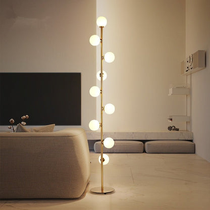 9 Magic Beans Glass Ball Standing Lamp - Querencian