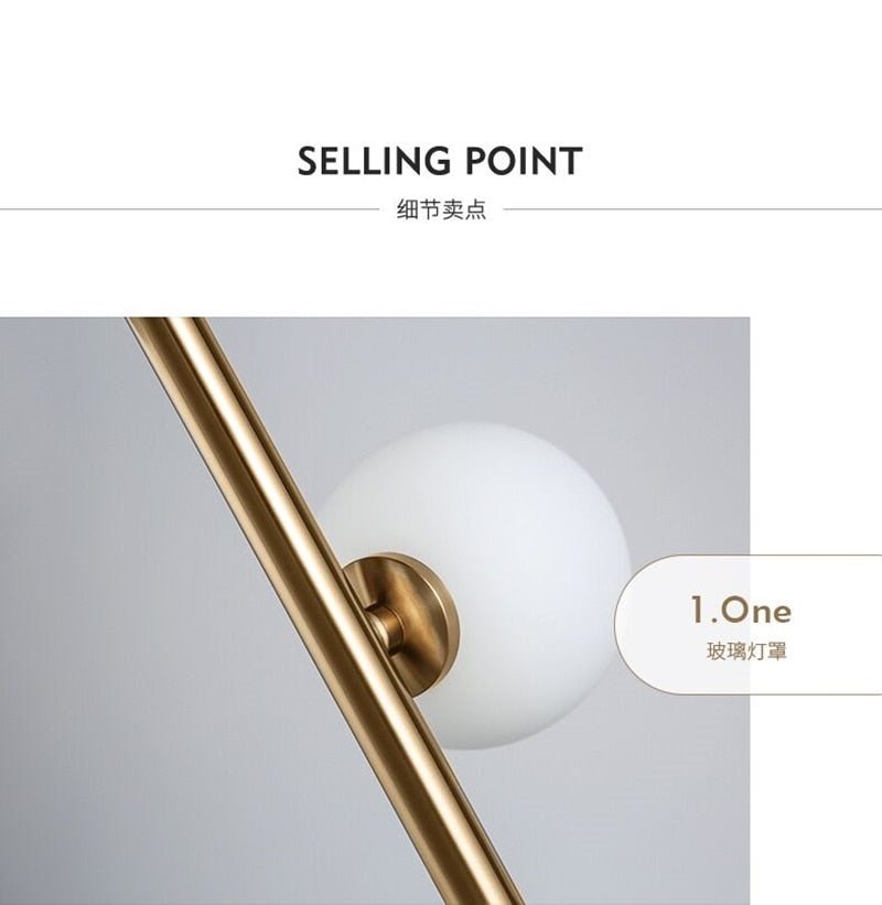 9 Magic Beans Glass Ball Standing Lamp - Querencian
