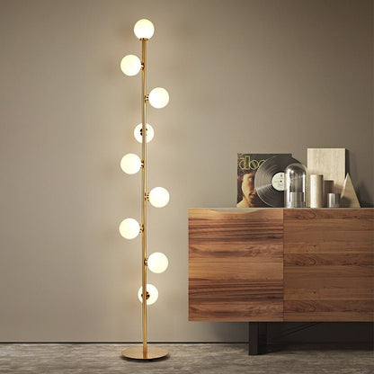9 Magic Beans Glass Ball Standing Lamp - Querencian