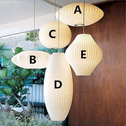 Japanese Pendant Light White Minimalist Lamp