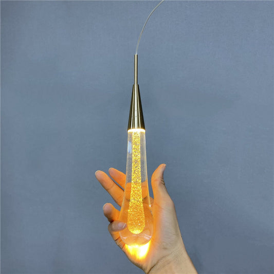 Drop Shaped Pendant Lights Crystal Led Hanglamp