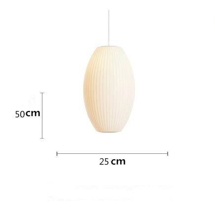 Japanese Pendant Light White Minimalist Lamp - Querencian