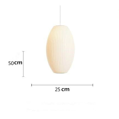 Japanese Pendant Light White Minimalist Lamp - Querencian