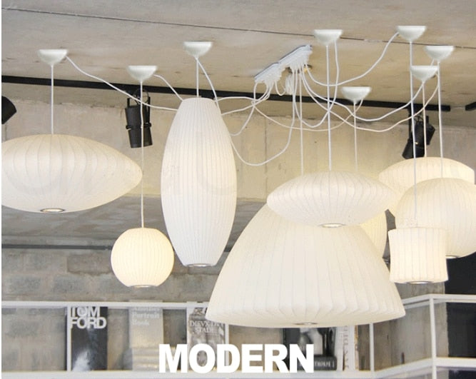 Japanese Pendant Light White Minimalist Lamp