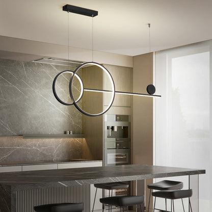 110V 220V Ring Island Chandelier for Dining Room Kitchen