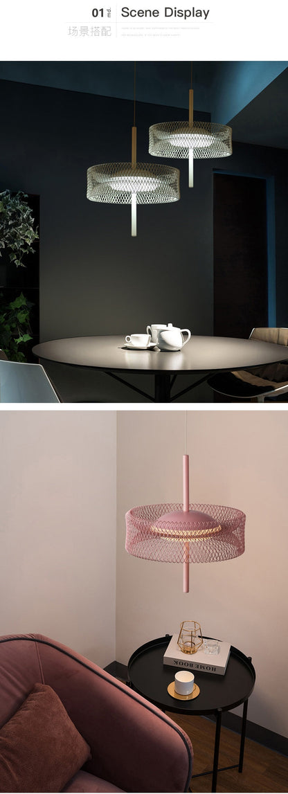 Nordic Iron Net Pendant Light For Living Dining Room