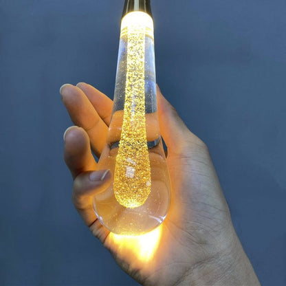 Drop Shaped Pendant Lights Crystal Led Hanglamp