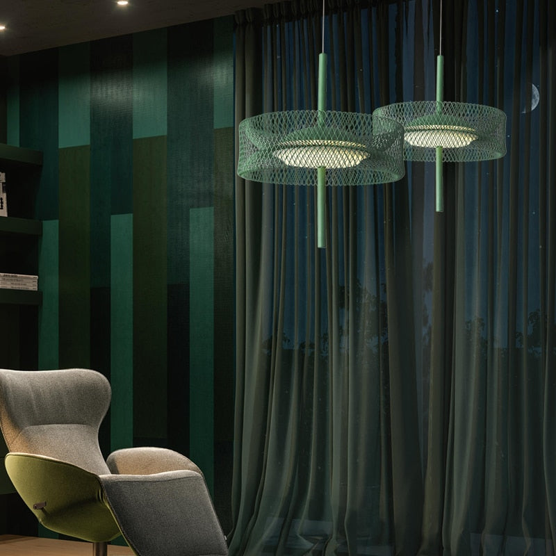 Nordic Iron Net Pendant Light For Living Dining Room