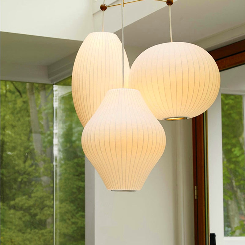 Japanese Pendant Light White Minimalist Lamp