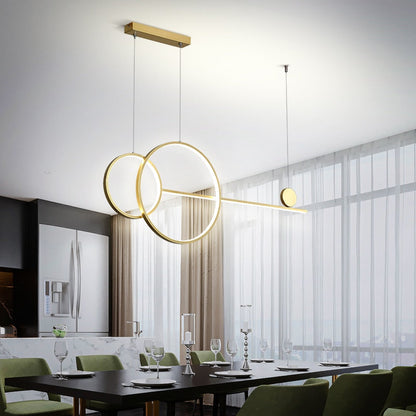 110V 220V Ring Island Chandelier for Dining Room Kitchen