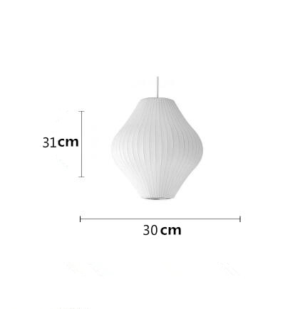 Japanese Pendant Light White Minimalist Lamp - Querencian