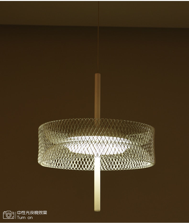 Nordic Iron Net Pendant Light For Living Dining Room