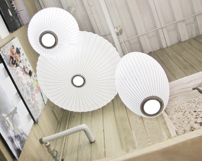 Japanese Pendant Light White Minimalist Lamp