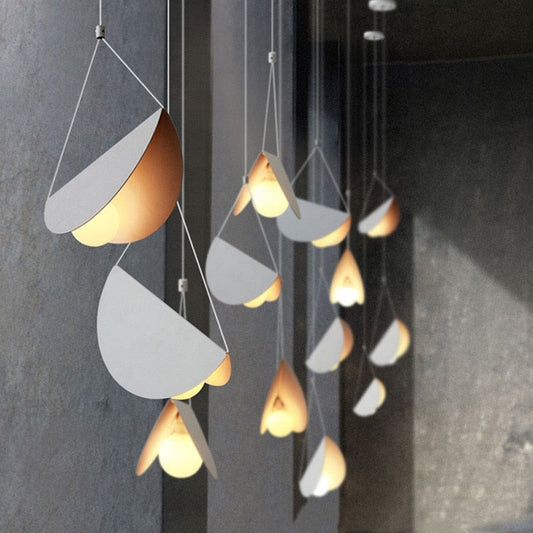 Glider Metal White Art Origami Pendant Light for Cafe Restaurant Hotel Bar
