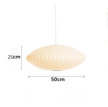 Japanese Pendant Light White Minimalist Lamp - Querencian