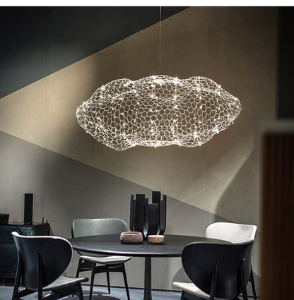 Modern Coud Starry Light Gypsophila Chandeliers
