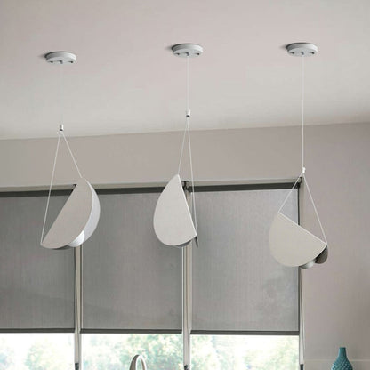 Glider Metal White Art Origami Pendant Light for Cafe Restaurant Hotel Bar
