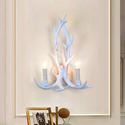 Antler Retro Industrial European Resin Loft Wind Lamps Chandelier