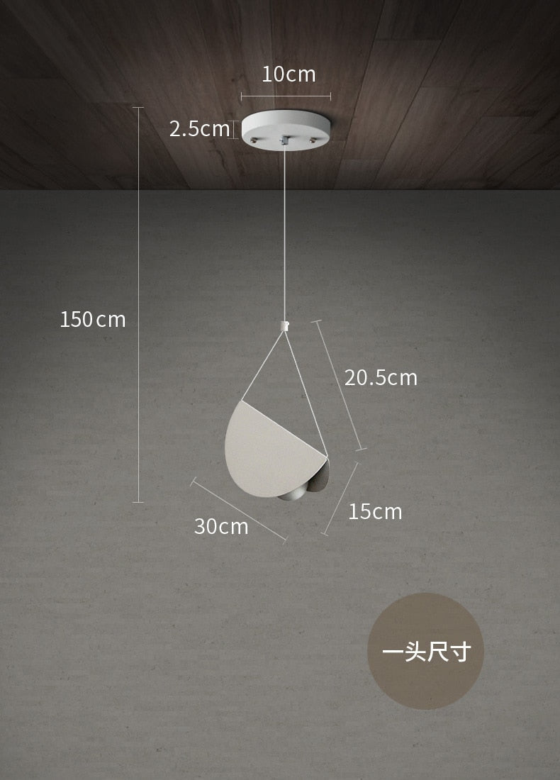 Glider Metal White Art Origami Pendant Light for Cafe Restaurant Hotel Bar - Querencian