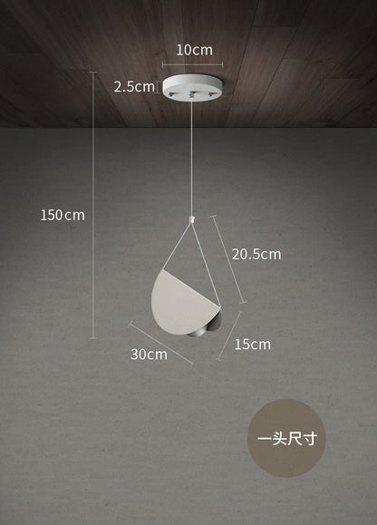Glider Metal White Art Origami Pendant Light for Cafe Restaurant Hotel Bar - Querencian