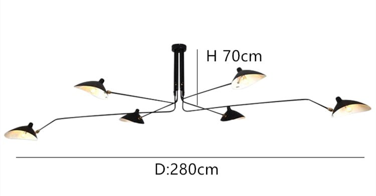 Mouille Ceiling Lamp Nordic Spider Light - Querencian