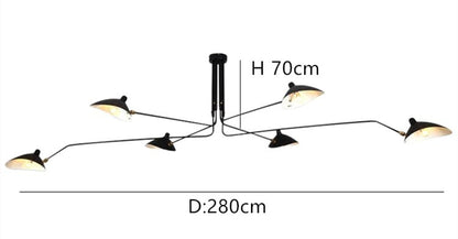 Mouille Ceiling Lamp Nordic Spider Light - Querencian