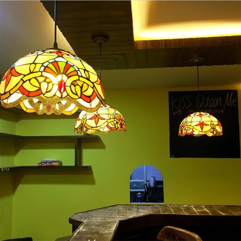 Nordic Handmade Glass Chandelier for Kitchen Dining Room Hallway