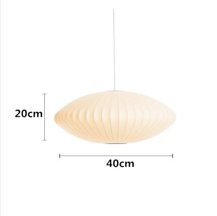 Japanese Pendant Light White Minimalist Lamp - Querencian