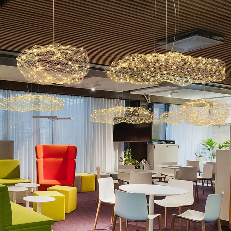 Nordic Hollow cloud Chandeliers for Hotel Hall Restaurant Bar