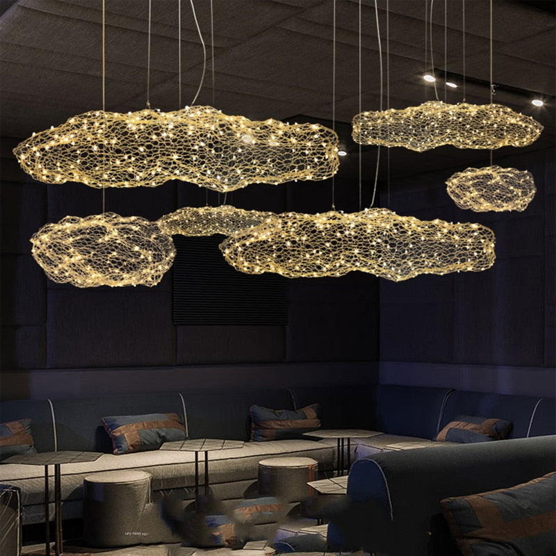 Nordic Hollow cloud Chandeliers for Hotel Hall Restaurant Bar