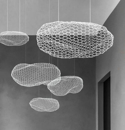 Nordic Hollow cloud Chandeliers for Hotel Hall Restaurant Bar - Querencian
