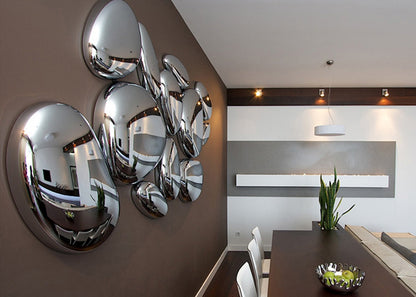 Mercury LED Water Drop Chrome Light Postmodern Design Chandelier