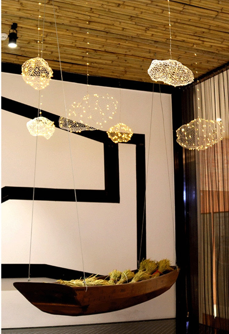 Nordic Hollow cloud Chandeliers for Hotel Hall Restaurant Bar
