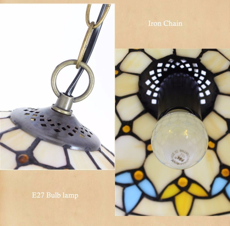 Nordic Handmade Glass Chandelier for Kitchen Dining Room Hallway