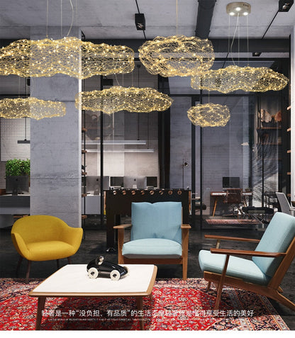 Nordic Hollow cloud Chandeliers for Hotel Hall Restaurant Bar